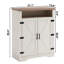 Armoire à chaussures blanche + chêne - 14,15 po Largeur du produit: Meubles d'entrée 6 décors