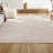 Odense High-Low Minimalist Angle Geometric Ivory/Cream Indoor/Outdoor Rug-105228529