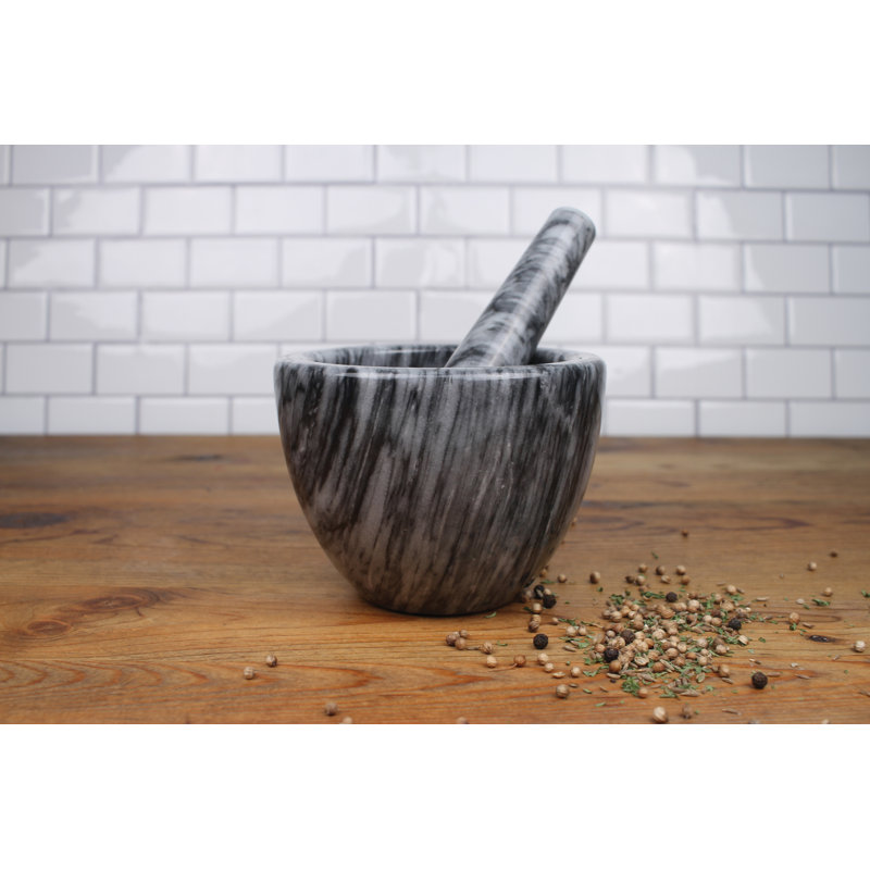 Marble Mortar And Pestle Set