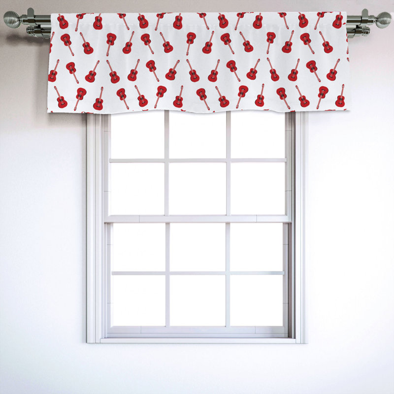 Sateen Ruffled Window Valance