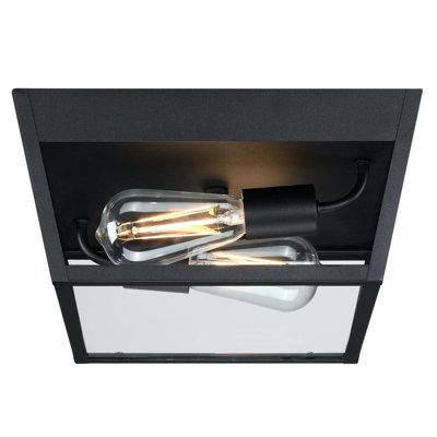 2 - Bulb Outdoor Flush Mount
