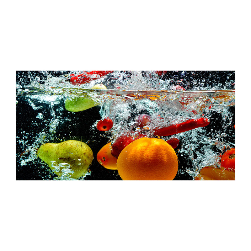 Fruit Under Water - Wrapped Canvas Print