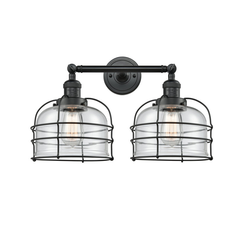Gatewood 2 - Light Dimmable Vanity Light, 6 Watt Vinage LED Bulb, Clear, Matte Black