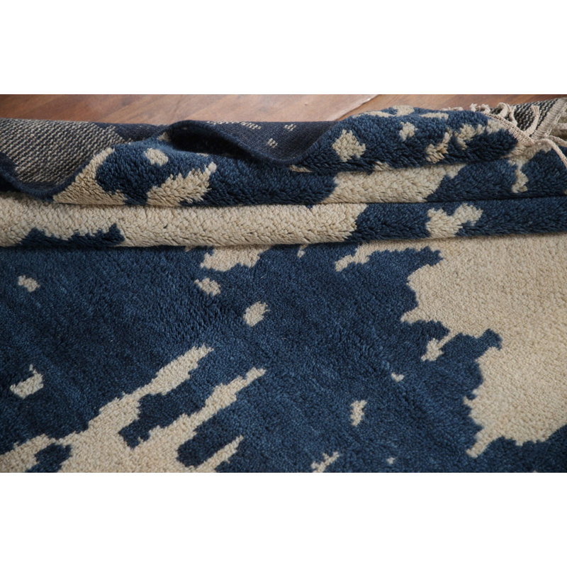 Tapis abstrait marocain indien 5 x 8