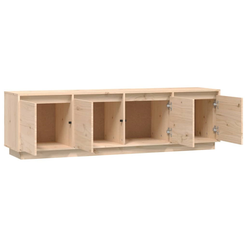 Catalya Unfinished TV Stand for TVs up to 55", Natural Wood