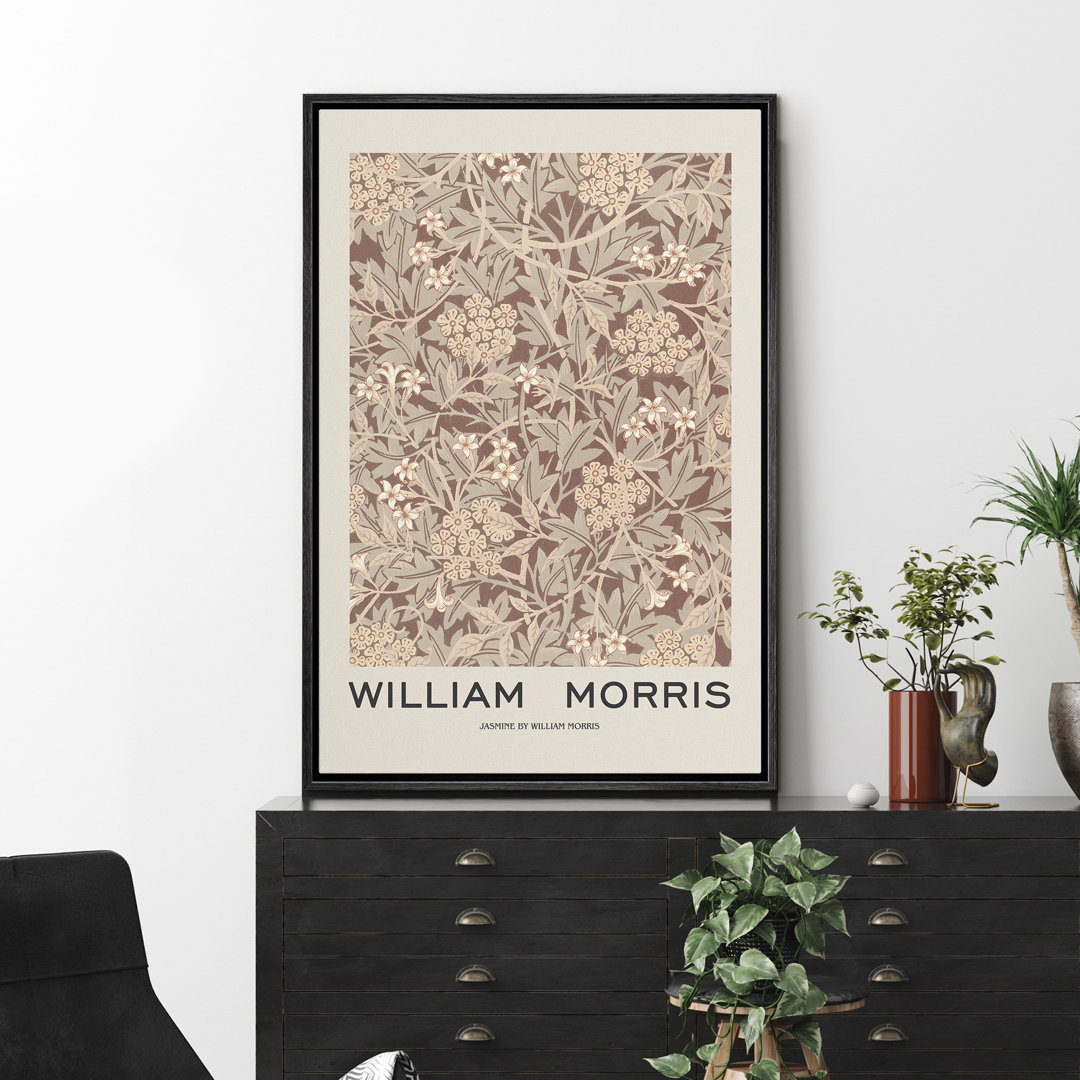 Classical Artwork Canvas Print Wall Art Jasmine Floral Pattern By William Morris Historic Cultural Illustrations Fine Art Traditional Colorful For Living Room, Bedroom, Office - IDEA4WALL
