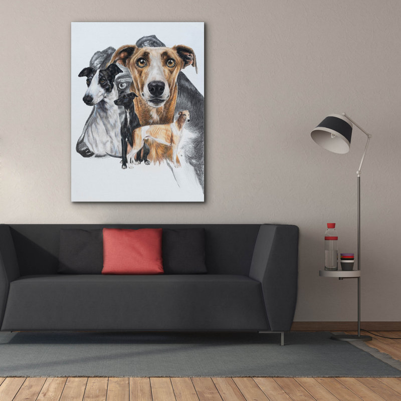'Greyhound' by Barbara Keith, Canvas Wall Art, 54" H x 40" W x 1.5" D