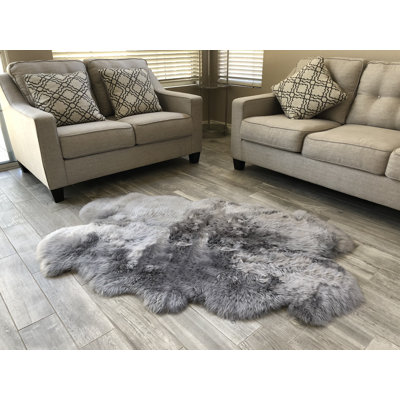 Tapis gris clair Whipkey Luxurious