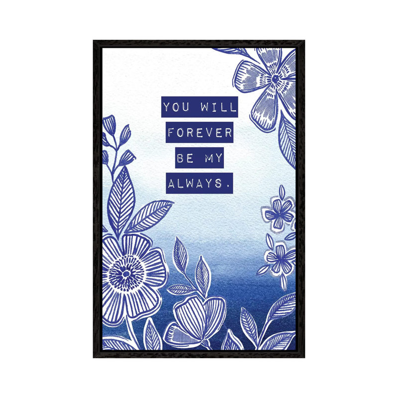 Be My Always by Stephanie Ryan - Painting on Canvas, Black Floater Framed, 66.04cm H x 45.72cm W x 3.81cm D