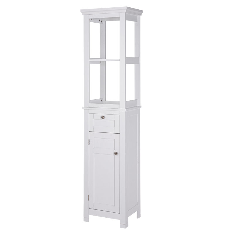 Frann Linen Cabinet, White