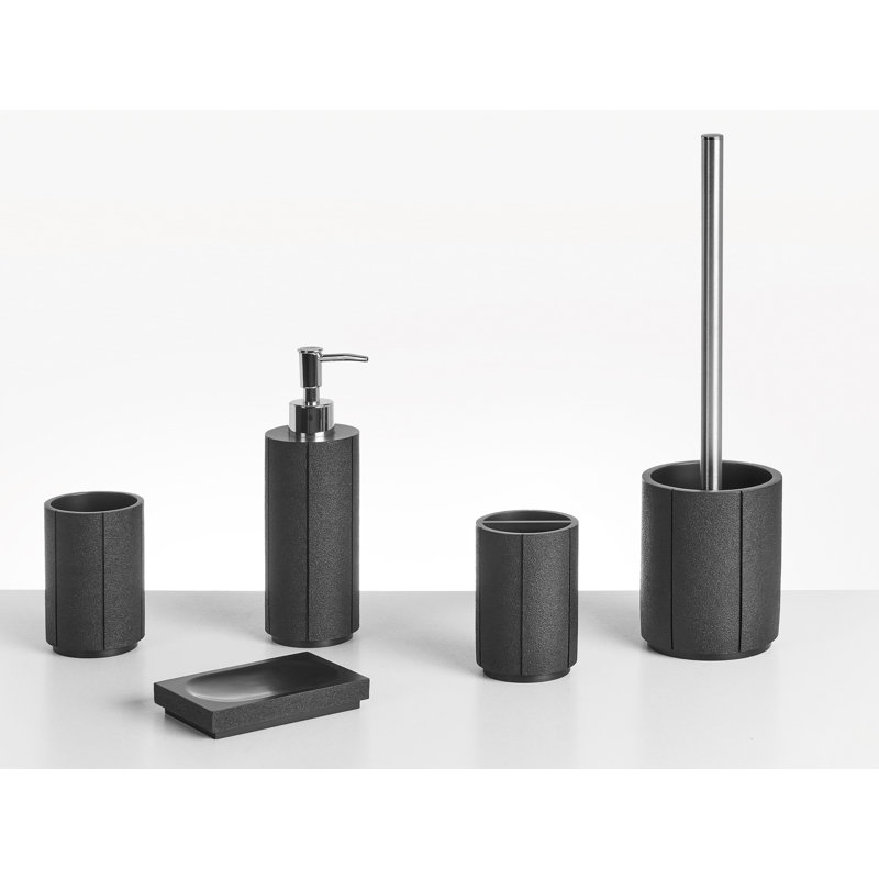 5-Piece Bathroom Accessories Set HUALLAGA , Black