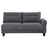 Verona Grey Loose Back Sectional Sofa