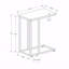 Accent Table, C-Shaped, End, Side, Snack, Laminate, Metal, Contemporary, Modern-1264654773