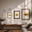 Golden Fish Study Botanical - Framed Print-228361087-228361060