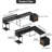 2-in-1 Convertible L-Shaped or Straight Computer Desk with Fabric Drawers, CPU Shelf & Built-in Power Outlets-1131489846