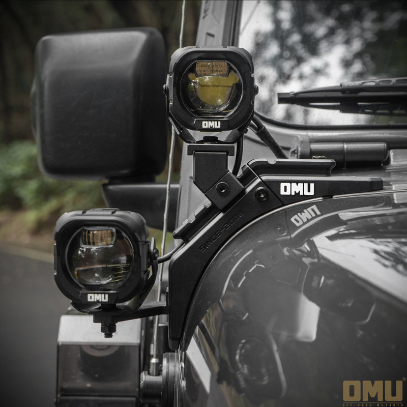 Support de système de pilier A OMU Genesis Series pour Jeep Wrangler 4XE (ne convient pas au tapis coulissant JT Mojave / JT Sand and Rubicon 392)
