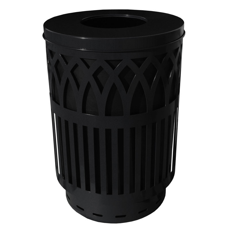 Poubelle à balançoire 40 gallons Covington, Noir