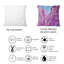 Coussin rose et mauve à motif abstrait liquide Art II-1257378408