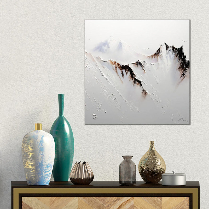 Crowned In Snow, 18" H x 18" W x 1.5" D, No Mat, Wrapped Canvas