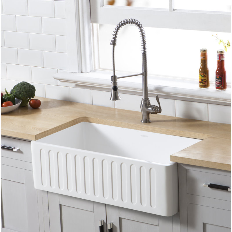 Arcticstone 33" L x 18" W Single Basin Farmhouse Kitchen Sink