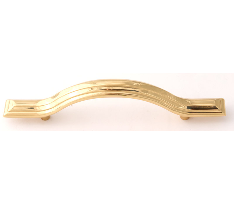 Geometric Arch Pull, Polished Brass