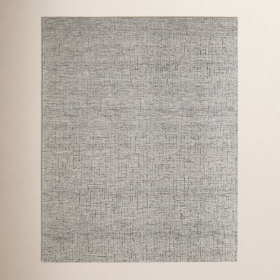 Hodges Gray Taupe Beige Hand-Tufted Striped Wool Rug