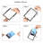Cadre photo de table flottant Modern