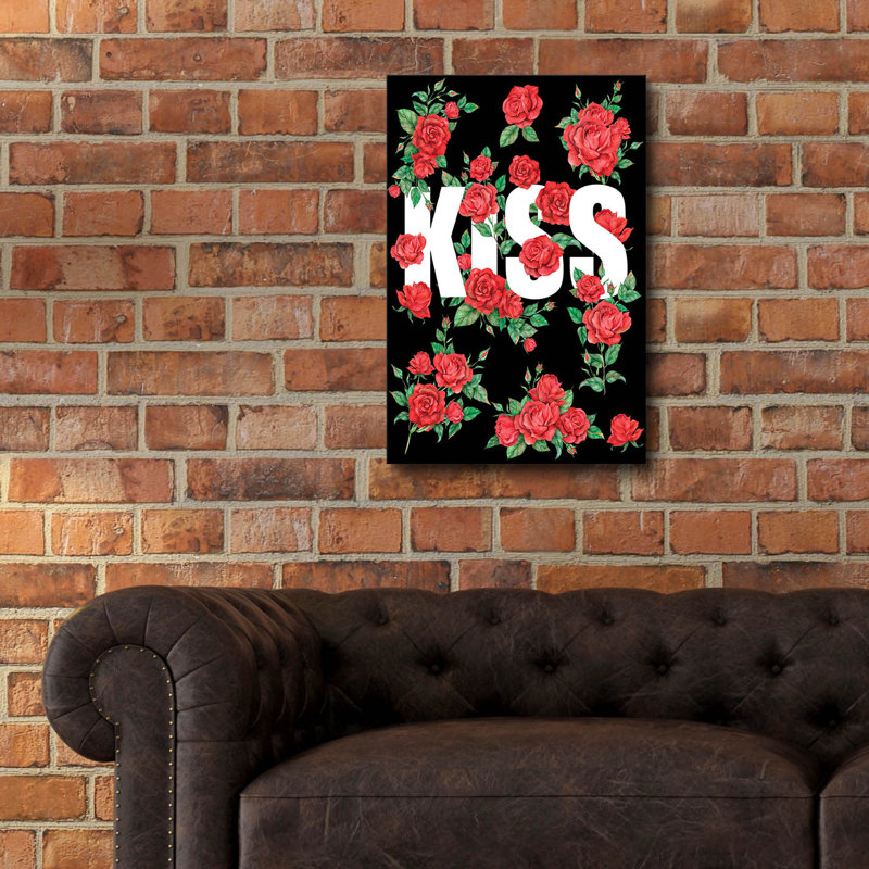 «Love Kiss I» par Regina Moore, H 24 po x l 16 po x P 0,2 po