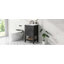 Meuble-lavabo de salle de bain équipé d'une porte à fermeture douce, d'un support de rangement et d'une tablette ouverte-129158098