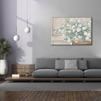 «White Bouquet Neutral» par Julia Purinton, art mural sur toile, 26 po x 18 po