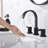 Widespread 2-handle Bathroom Faucet with Drain Assembly-86794402