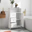 Armoire de rangement pour salle de bain avec 3 tiroirs et 1 porte