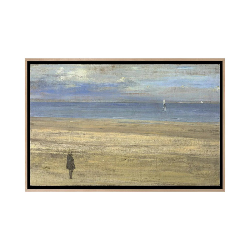 Print, 66.04 cm H x 101.6cm W x 4.445cm D, Natural Wood