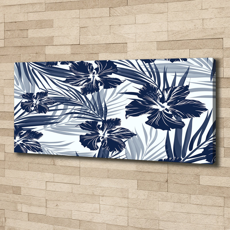 Tropical Flowers - Wrapped Canvas Print