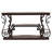 Gretta Merlot 2-Shelf Sofa Console Table