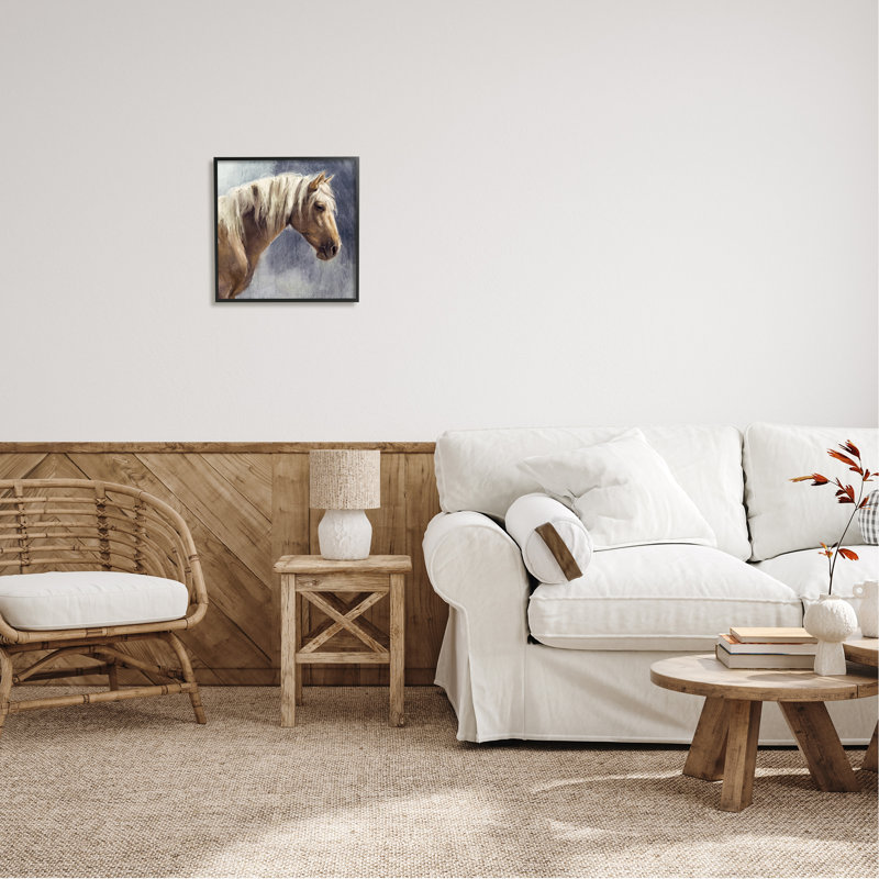 «Stupell Industries Golden Boy Horse», art mural sur toile par Nina Blue, H 17 po x l 17 po x P 1,5 po