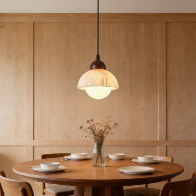 Wabi Sabi Pendant Light With Marble Stone Shade, Japanese Mini Hanging Light Fixture For Kitchen Island, Bedside, Reading Nook, Hallway And Dining Room