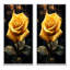 «Yellow Black Rose Elegance» - 2 pièces-266207012-266207022