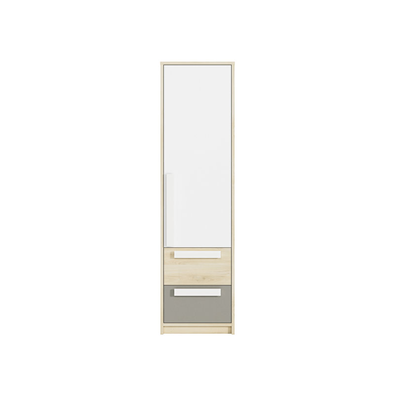 Indah 199 cm H x 55 cm W Geometric Bookcase
