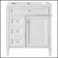 Meuble-lavabo moderne de 30 pouces avec lavabo supérieur et 2 tiroirs, parfait pour un rangement élégant et efficace-19078419
