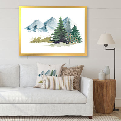 " Pine Trees In Mountain Landscape "