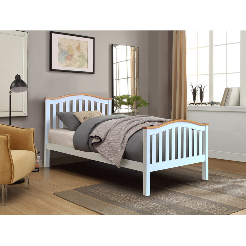 Solid Wood Storage Bed, Single (3'), White