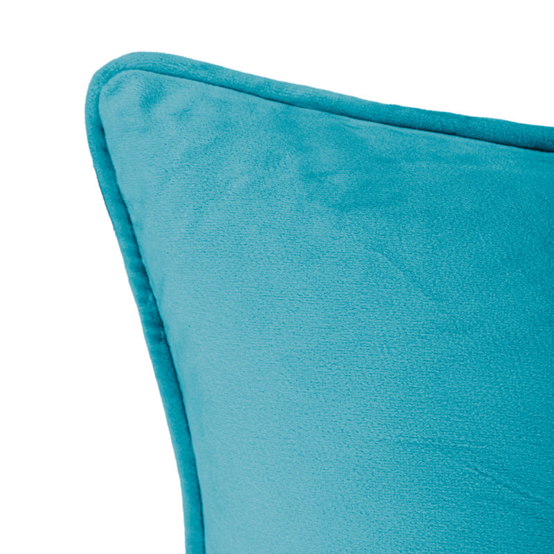 Velvet Reversible Throw Pillow, Teal, 20" x 20"
