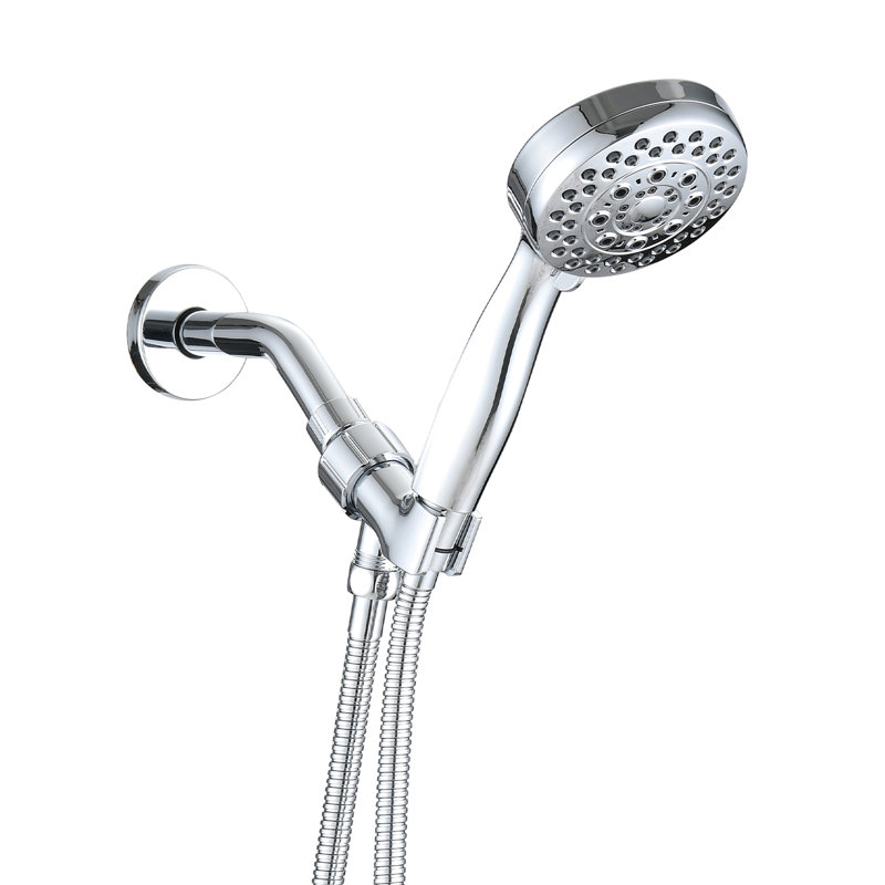 Handheld Shower With 5 Modes, High , , Abs Construction Mode Head, Enhancement,, Brushed Nickel