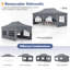Tente de réception escamotable en métal l 20 pi x P 10 pi pi-97919331