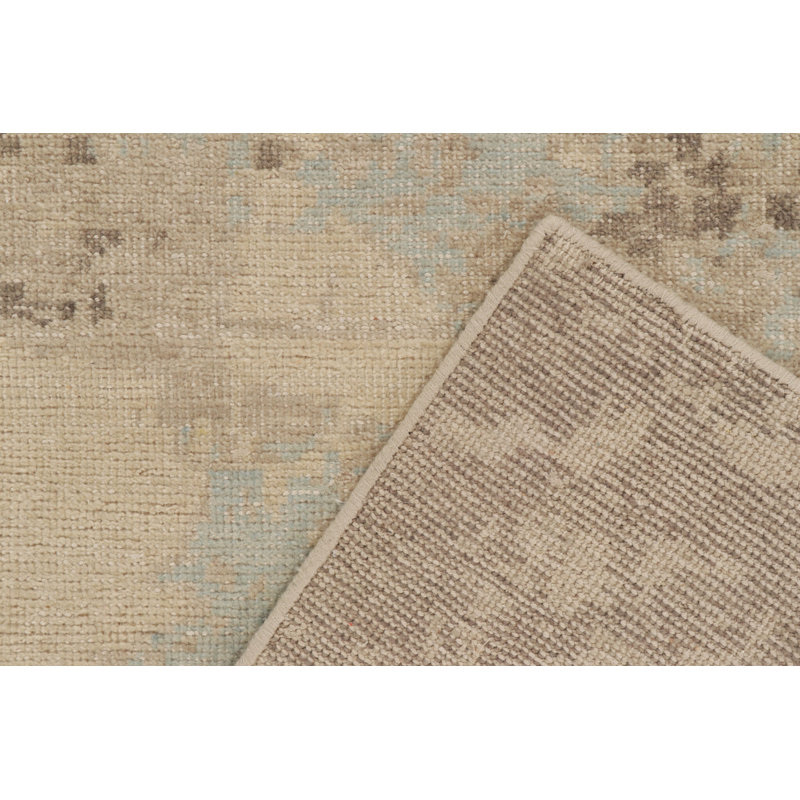 Distressed Homage Handmade Kilim Wool Abstract Area Rug, Runner 3' x 12'