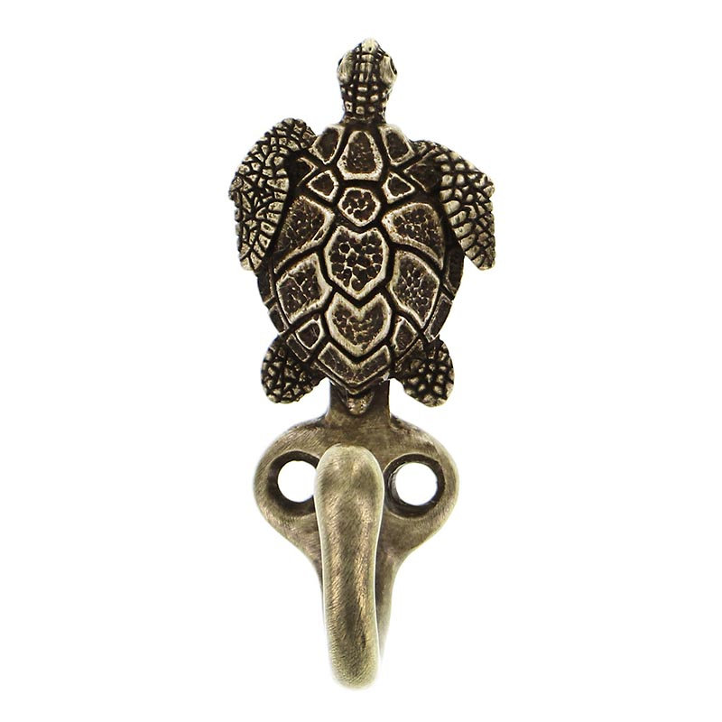 Pollino Wall Hook, Antique Brass