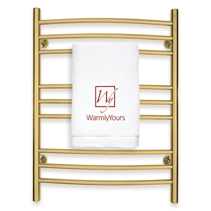 Chauffe-serviettes Riviera, or poli, double connexion, 9 barres