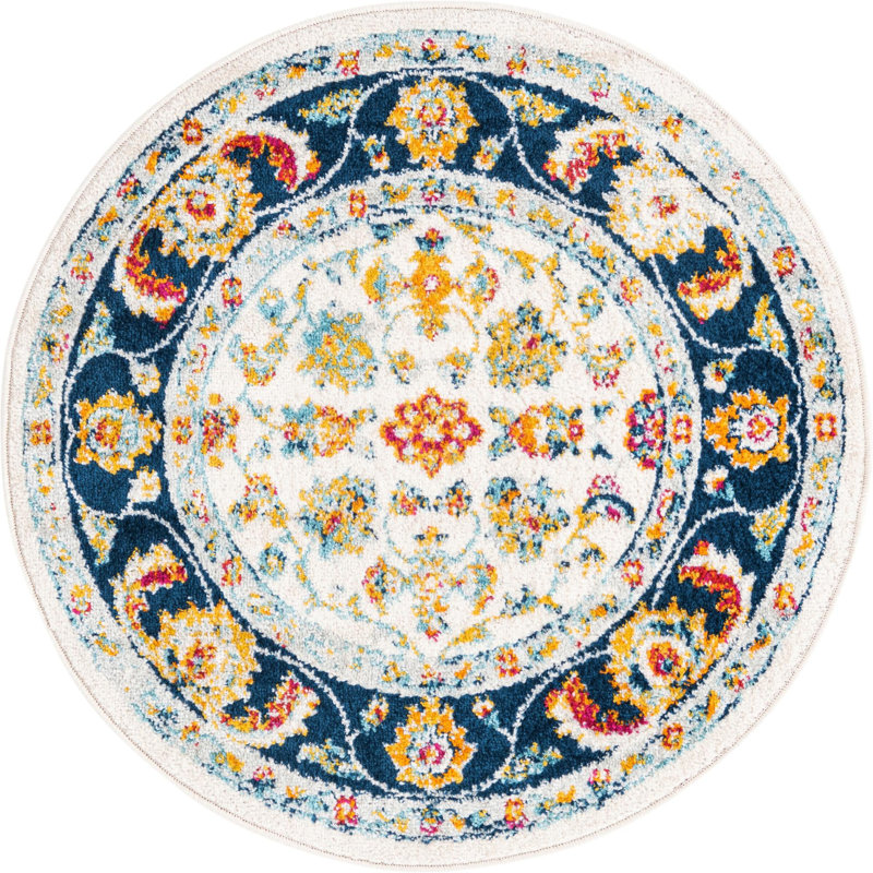 Arenas Oriental Indoor Rug, Round 3'