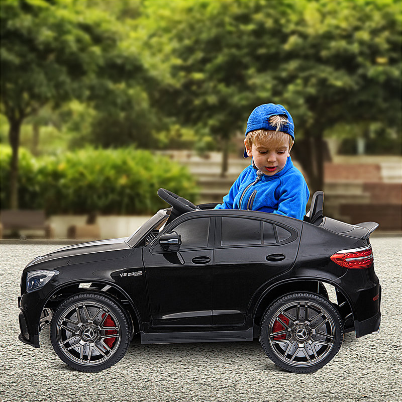Black 12V Mercedes-Benz AMG Ride-On Car with Remote Control